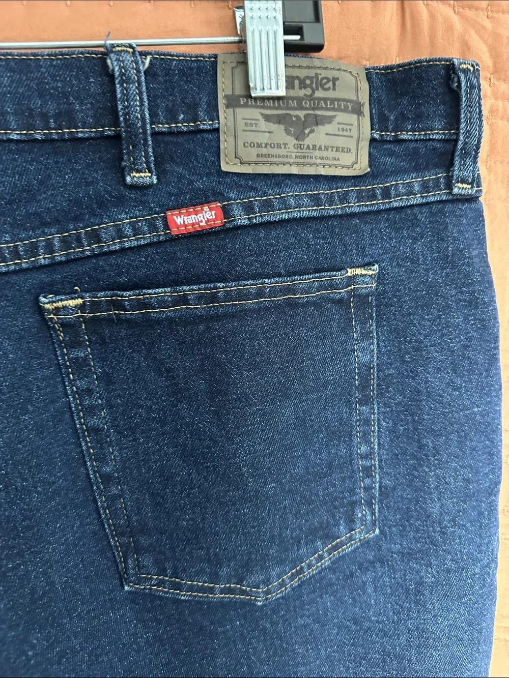 Wrangler Men's Classic Indigo Straight Jeans